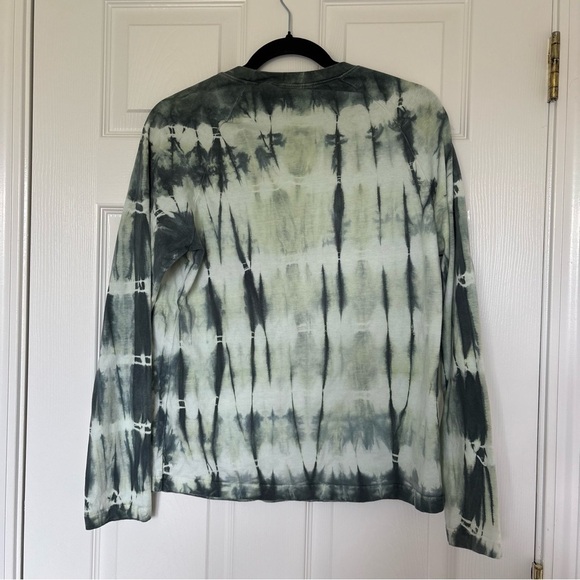 Green Tie Die Long Sleeve Tee Shirt Size Extra Large - Picture 6 of 6